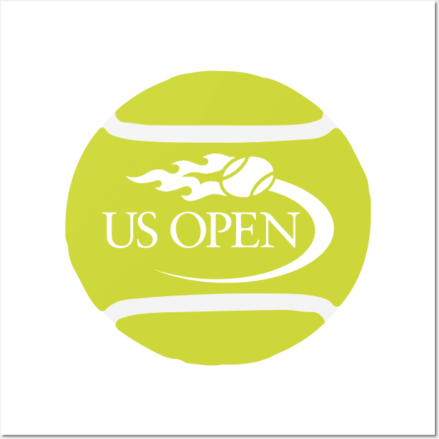 US Open Tennis Ball Wall Art by inkstyl